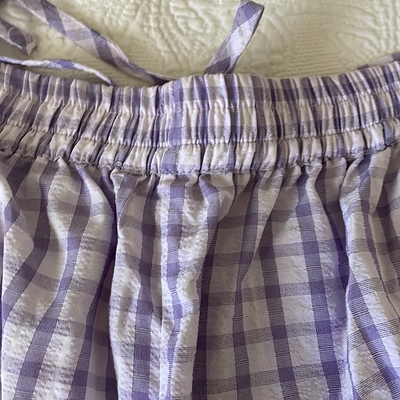 Riley & Rae Women’s plaid Lightweight Lilac Petal Shorts Size M NWT - Picture 7 of 11